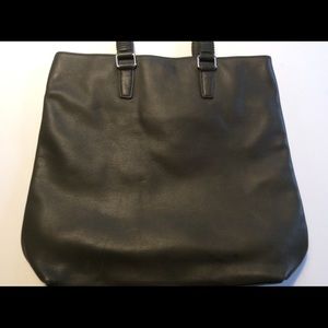 Olive leather Margot tote bag